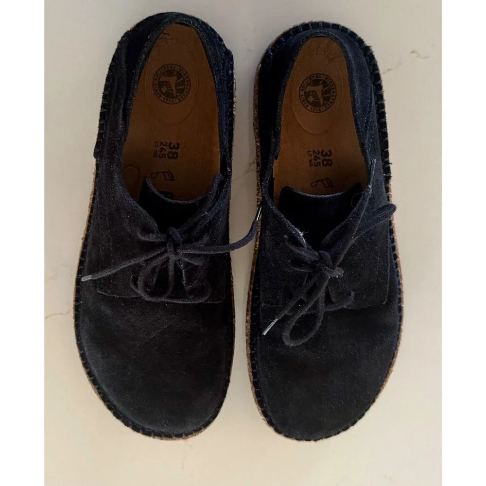 Birkenstock Gary Lace-Up Sneaker Black Suede US Women's 7 EU 38